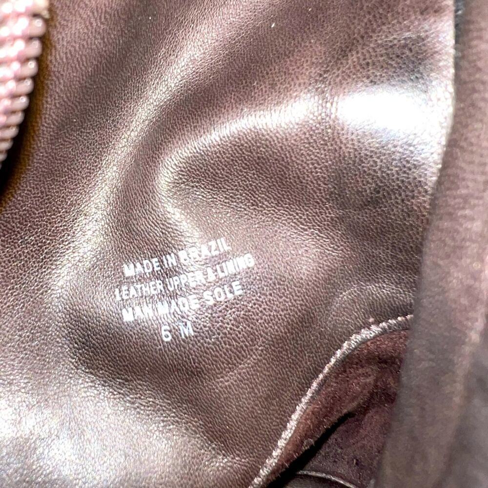 Tory Burch Y2K Brown Suede Leather Claudia Heeled Lug Sole Knee Boots Size 6 - Picture 6 of 10